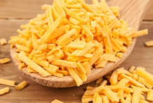 Pieces of cheddar-cheese